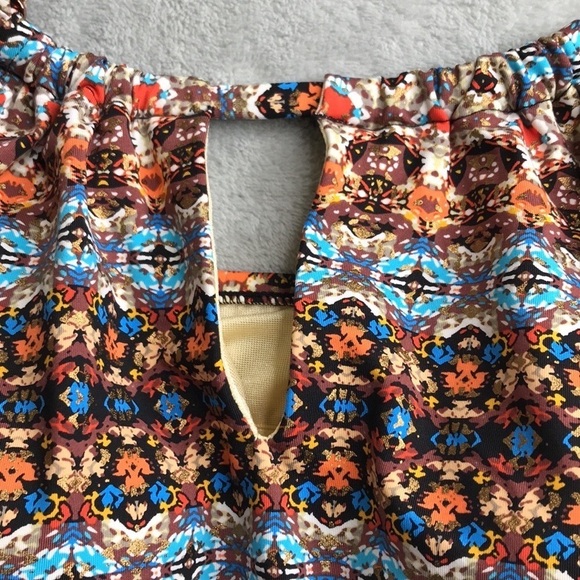 Miraclesuit Aztec Metallic Print Tankni Top Size 14 New - Picture 10 of 10